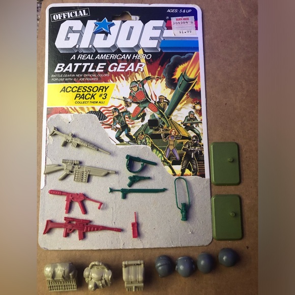 GI Joe ARAH Accessory Kit #3 / 1985 Hasbro / 19 of 24 pieces plus cardback - Picture 1 of 9